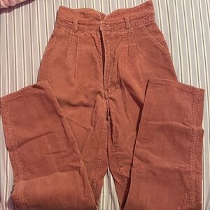Women's Corduroy Straight Leg Pants - Light pink